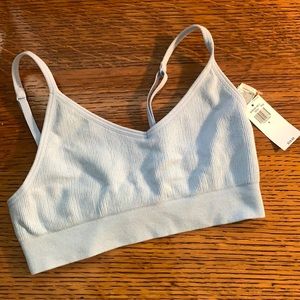 Baby blue cami bra